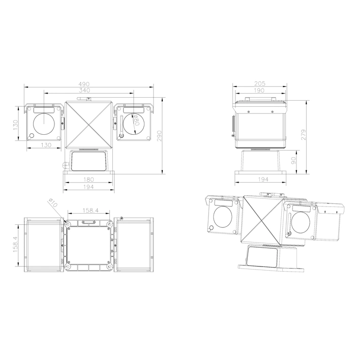 26X Optical Zoom 1080P Anti-Fog Defogging 1000m Laser GPS Low Power Consumption Security Worm Gear and Worm Drive Onvif IP67 IP PTZ Camera